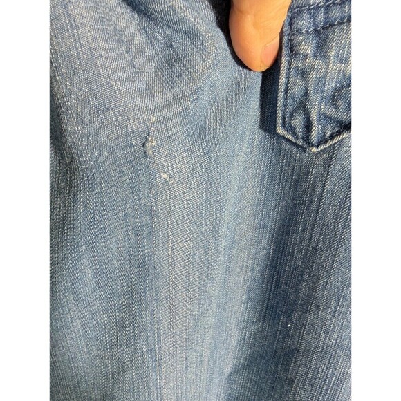 Cloth & Stone Chambray Shirt Dress Blue Small - Picture 8 of 12